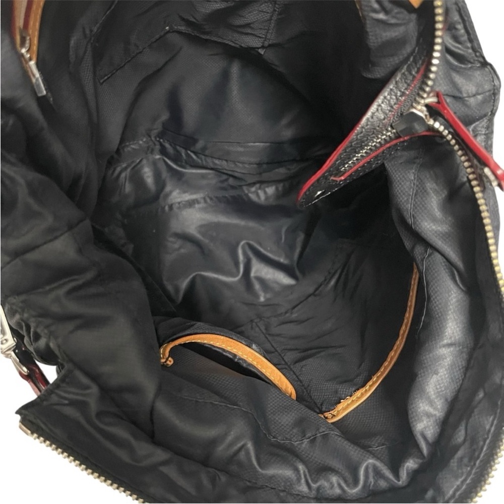 MZ WALLACE Medium Crosby Quilted Nylon Black Crossbody Magazine Tote Purse Bag - Picture 5 of 9